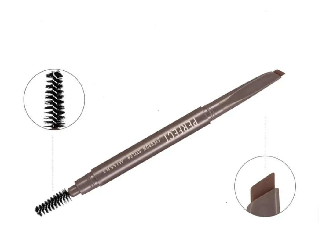 MISSHA Perfect Eyebrow Styler 0.15g 1pc Auto Type Long Lasting Waterproof Black Brown Pencil Korea Cosmetics EXP2023-11