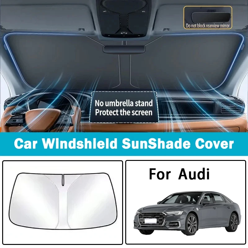 

Suitable for Audi A4/A5/A7/Q5/Q7/A6L/A4L/Q5L/Q2L/Q3/A3/A8 car sunshade front sunscreen thermal insulation parasol visor