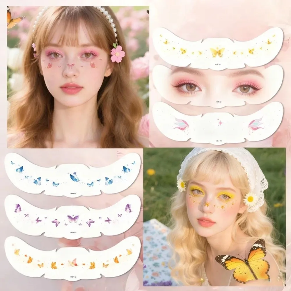 Cute Style Temporary Tattoo Stickers Sweet Style Waterproof Face Tattoos High Quality Safe Skin Scrapbook Stickers