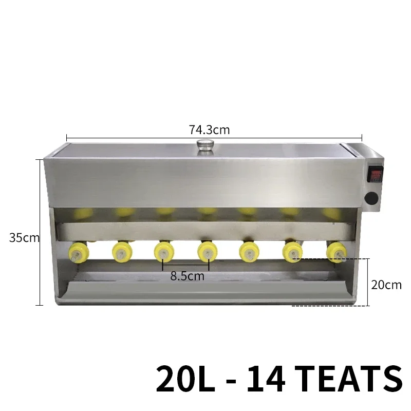 Animal use piglet lamb stainless steel constant temperature feeder double-sided milk supplement artifact piglet medicine feeder