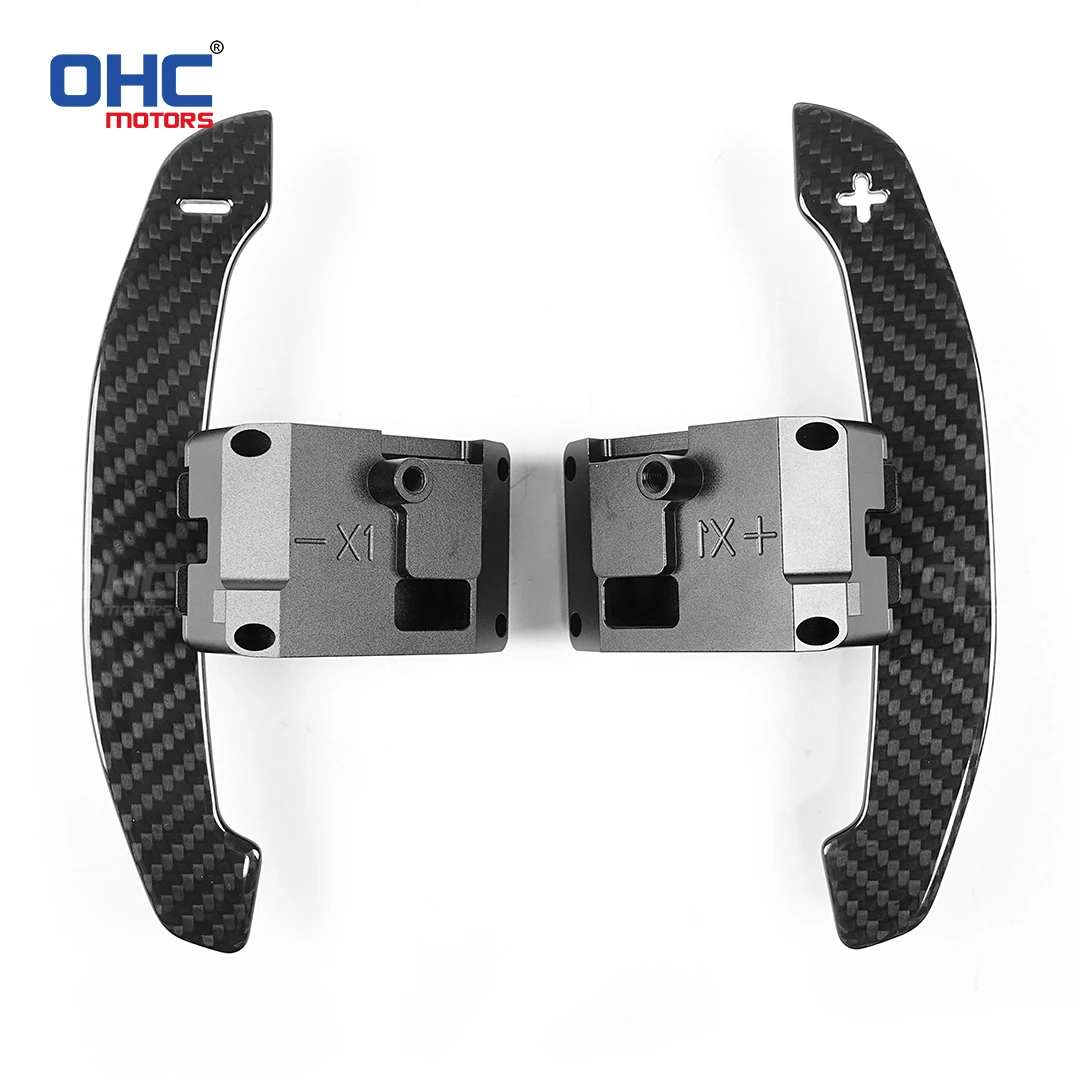 OHC ألياف الكربون اللامعة المغناطيسي عجلة القيادة مجداف المبدلات لشركة هيونداي N/GT i30N كونا ن إلنترا N فيلوستر