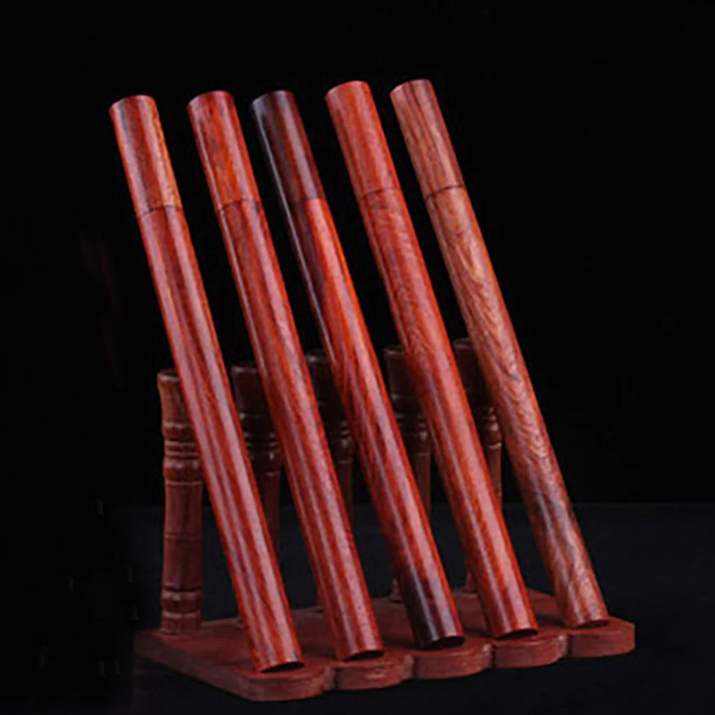 2 Pcs Rosewood Incense Tube Artistic Holder Stick Travel Containers Portable Holders Economical