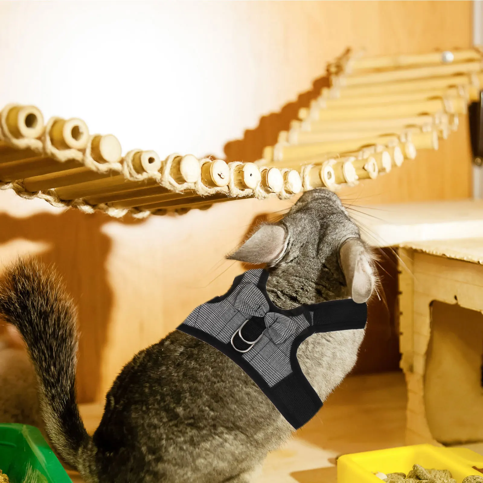 

Fashions Bunny Suit Outdoor Indoor Lightweight Comfortable Easy Wear Pet Gift Strap Fits Small Animals Adorable Lovely Rabbit