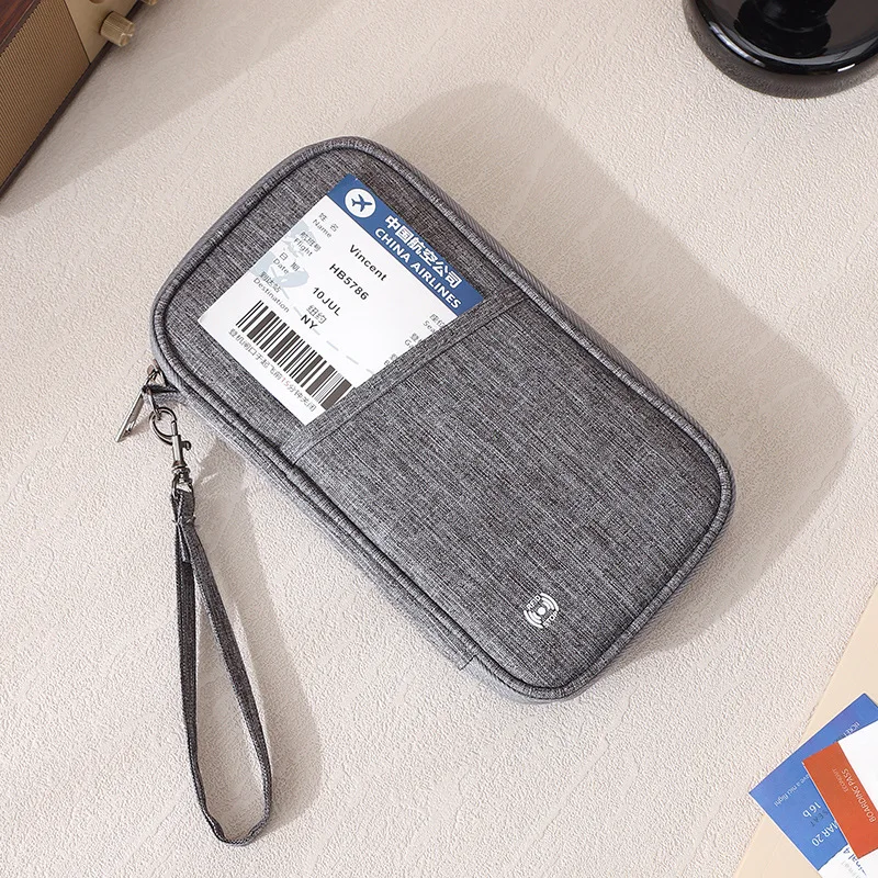 

Держатель для паспорта с защитой от RFID и множеством слотов для карт, премиальный дорожный кошелек для посадочных талонов и удостоверений личности