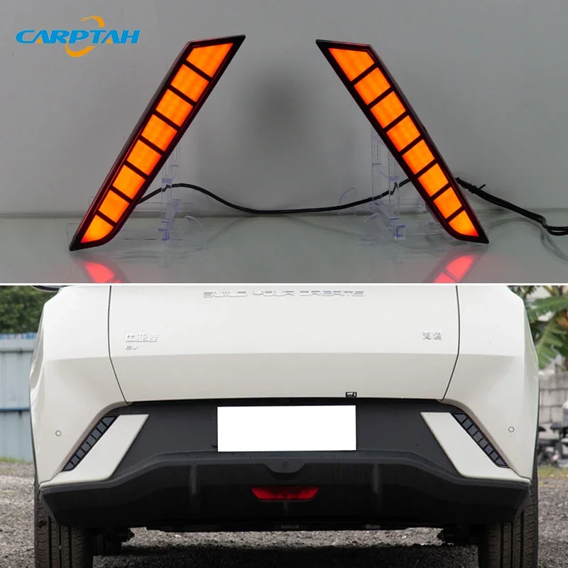 

Car LED 12V Rear Bumper Fog Lamps For BYD Dolphin Mini 2024 Brake Light Turn Signal Backup Reflector Lamp Taillight