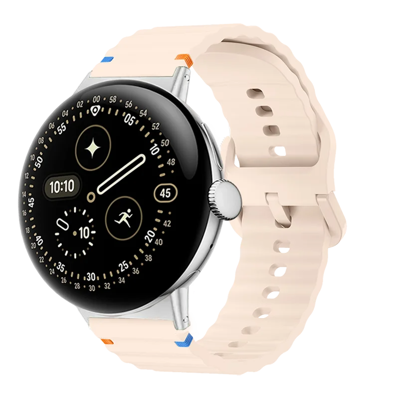 سوار ساعة 22 ملم لساعة جوجل بيكسل 4/3 41 ملم 45 ملم سوار معصم من السيليكون الناعم متوافق مع ساعة جوجل بيكسل 2 1 WATCH-Correa #3