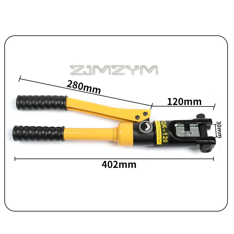 Pinze idrauliche a pressione 12T 16-300MM Strumenti di crimpatura Terminale cavo Cablaggio Pinze manuali Piegatrice a batteria con morsetto di precisione