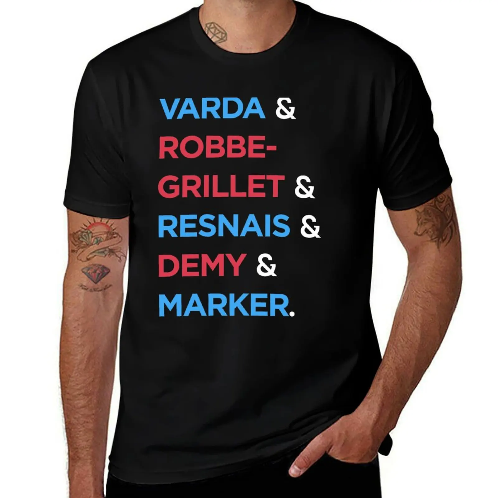 nouvelle vague - gauche T-Shirt Novelty Print Casual Tee Shirt T-Shirt
