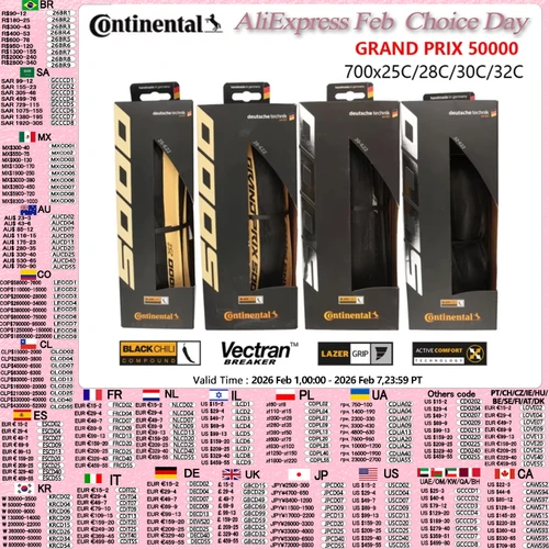 Imagen 1 del producto Neumático Continental Gp5000 Grand Prix Gp 5000 700C 700x25c 700x23c 700x28c 700x32c neumático negro bicicleta de carretera plegable 1 Uds