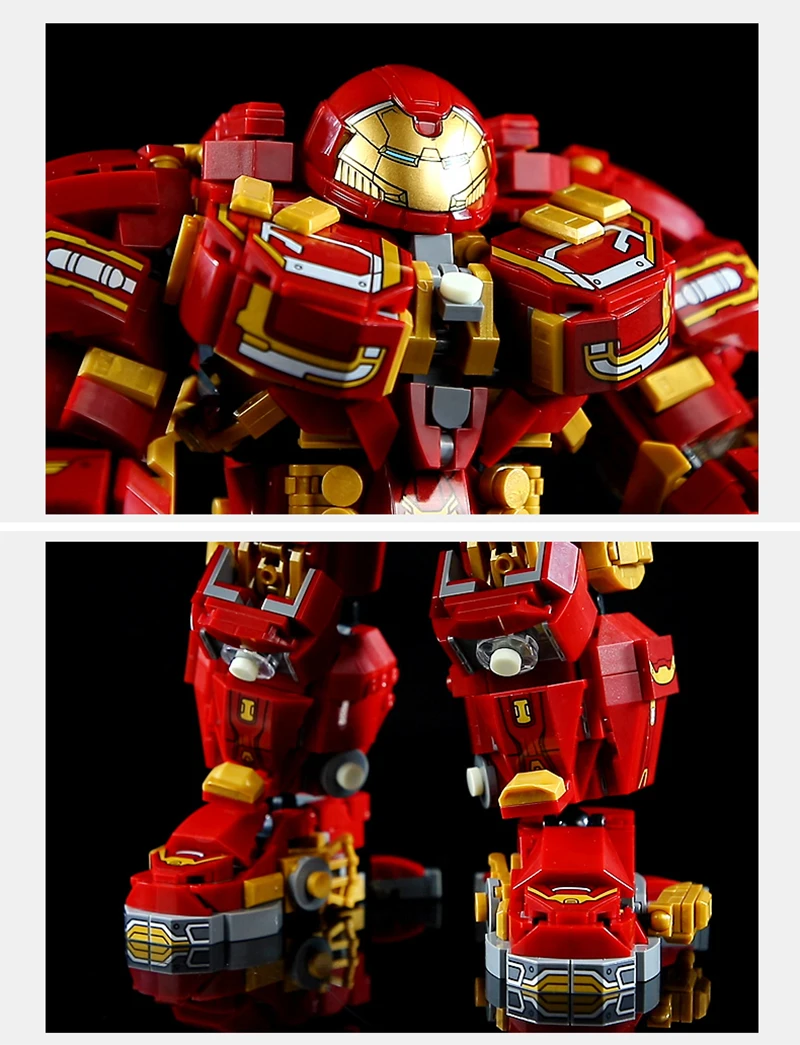 Marvel Building Blocks 2008Pcs Avengers Iron Man Superheroes Toys Bricks Model Hulkbuster Mecha Robot Gifts for Boys Adult