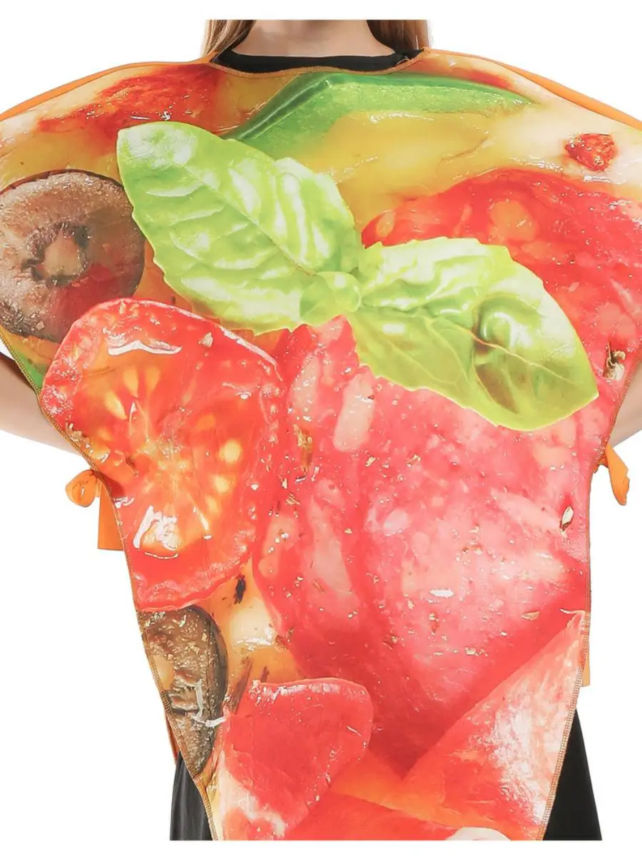 New loween Adult Pizza Cosplay Costume Par Performance Clothing Children's Costume Polyester Material Summer Season