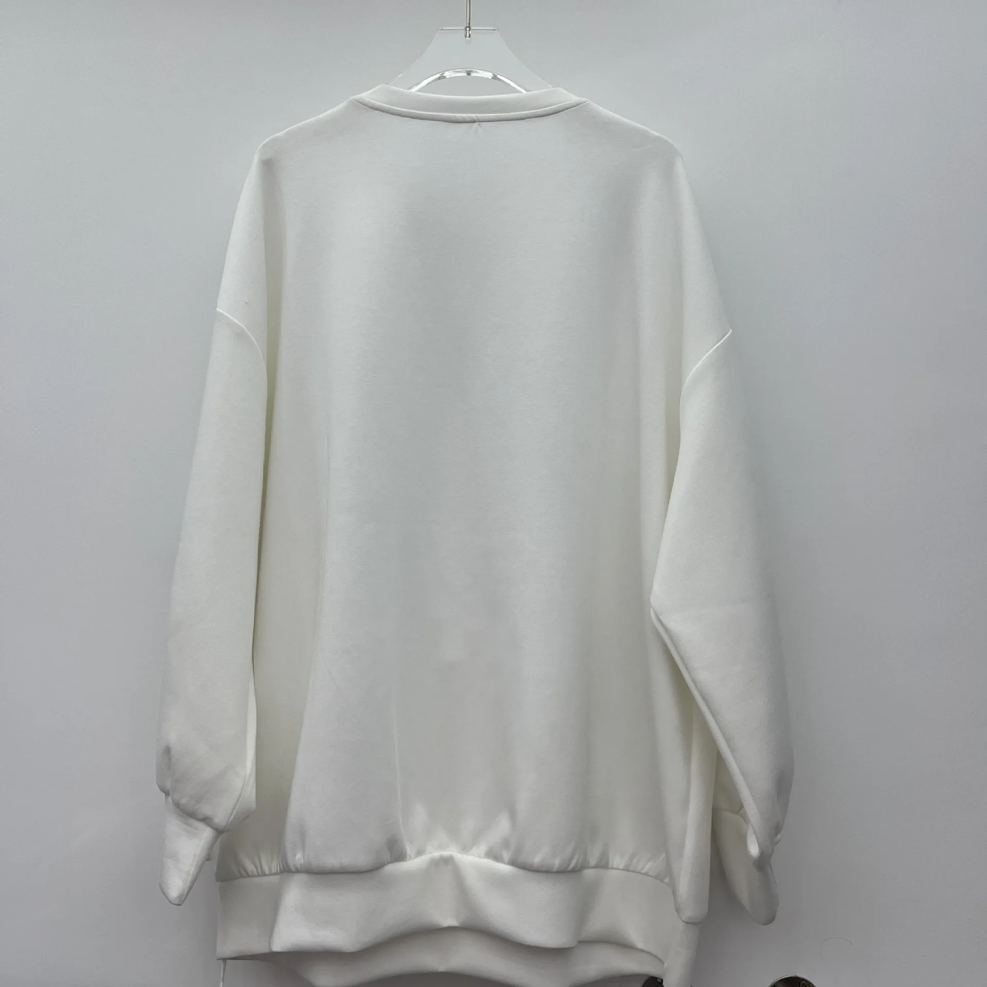 American Fashion Streetwear Heavy Industry Diamond Bow Oversized Pullovers Tops Sports Casual Loose Sweatshirt Women Autumn 2025