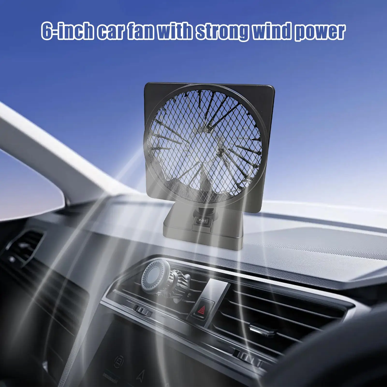 

Подключаемый автомобильный вентилятор, 12 В, автомобильный охлаждающий вентилятор, вращение на 360 градусов, циркулятор воздуха, автомобильные аксессуары для фургона, внедорожника, автофургона, дорожного поездки