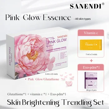 

Trending HA Infused Golw Face Serum Pink GLOW Ampoule Essence Liquid Face Cosmetology Yellow Glow Essence