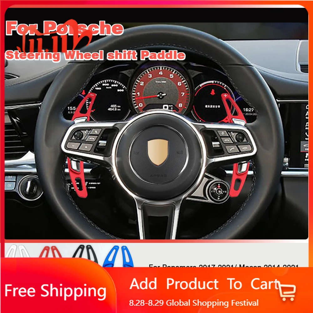 

Interior Stickers Car Steering Wheel Gear Shift Paddle Extension For Porsche Cayenne Panamera Macan 911 718 Boxster Cayman Spyde