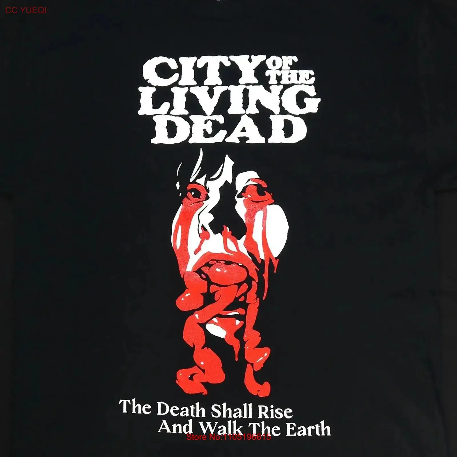 

CITYOFTHE LIVING DEAD T shirt vintage Washed Slightly Soft Comfortable Casual homme Unisex Versatile designer clothes Stretched