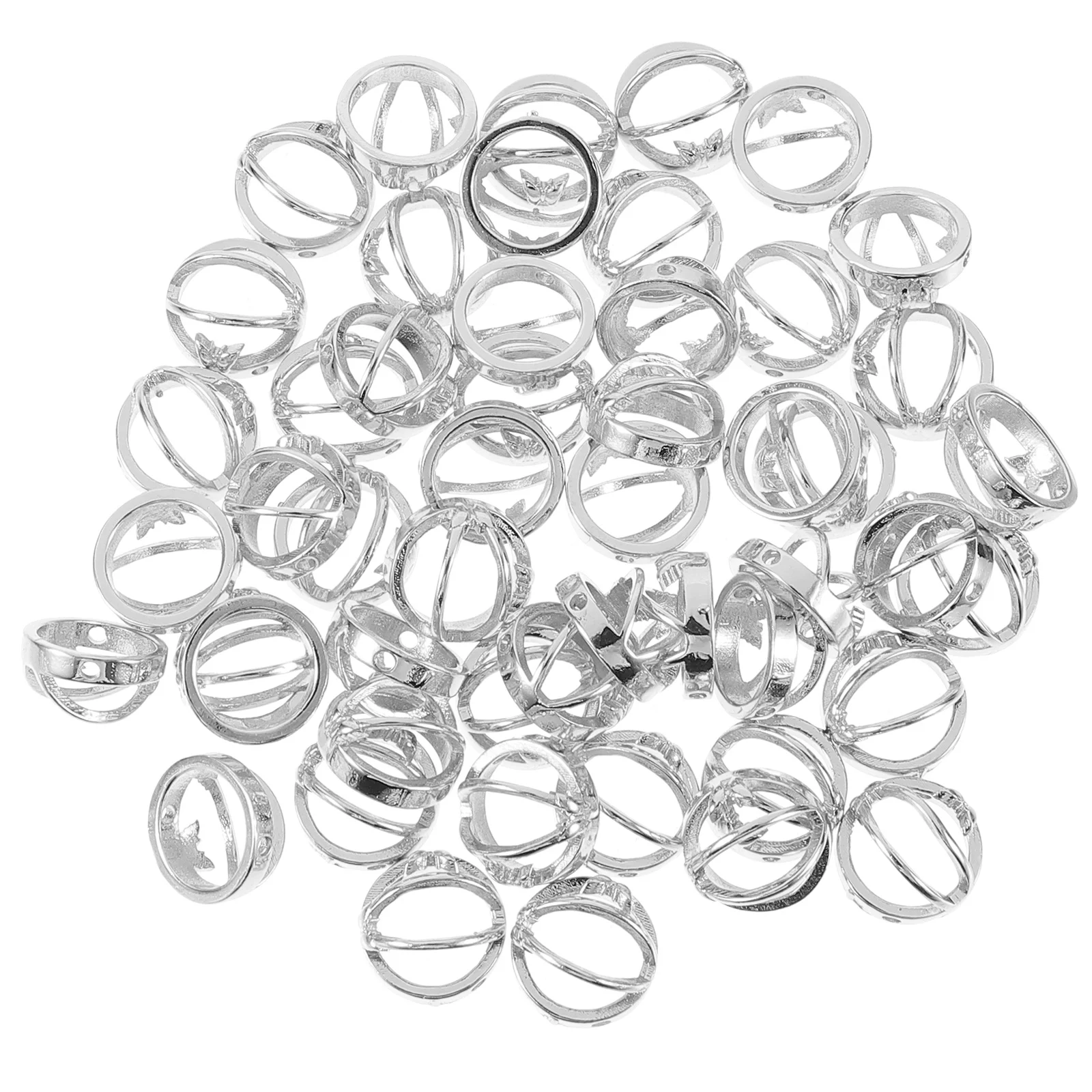 

50Pcs DIY Bracelet Rings Jewelry Making Beads Star Charms Necklace Earring Spacer Craft Supplies for Handmade Accessories