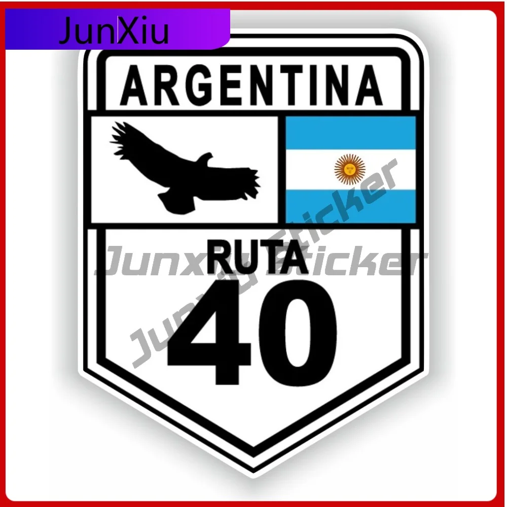 

Ruta 40 Argentina Sign High Quality Waterproof Sticker Suv Window Camping Rv Car Truck Stickers Custom Vehicle Decals Glue Cover