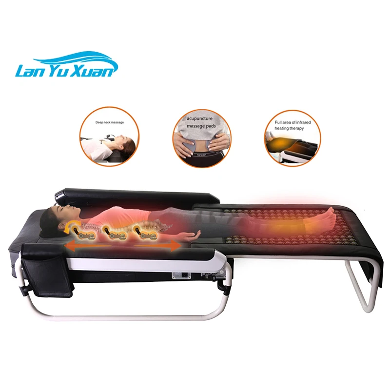 Korea Seragem V3 Electric Heated Massage Bed Jade Master Spine Traction Infrared Heating Therapy Massage Thermal Roller Bed