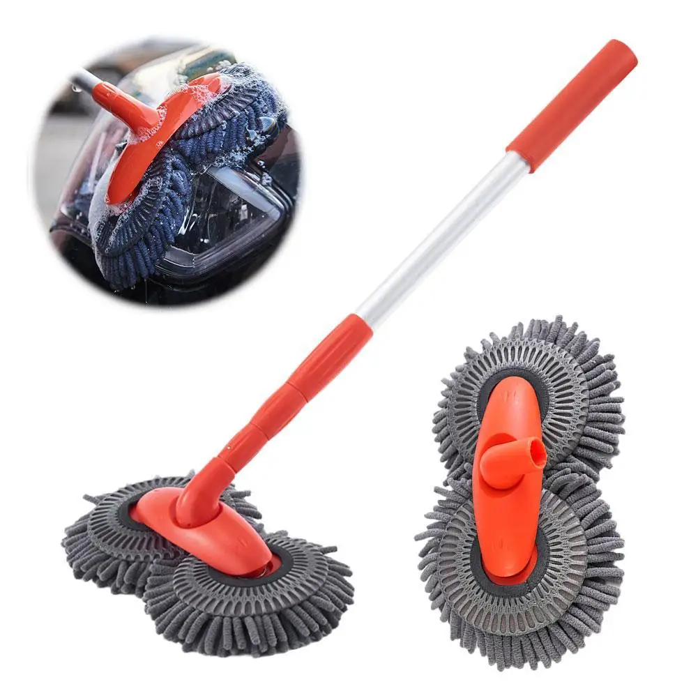 

Car Curved Mop Scalable 360 Degree Rotation Long Handle Cleaning Polishing Accessories Washing Tools Dust Car Removal O8M3