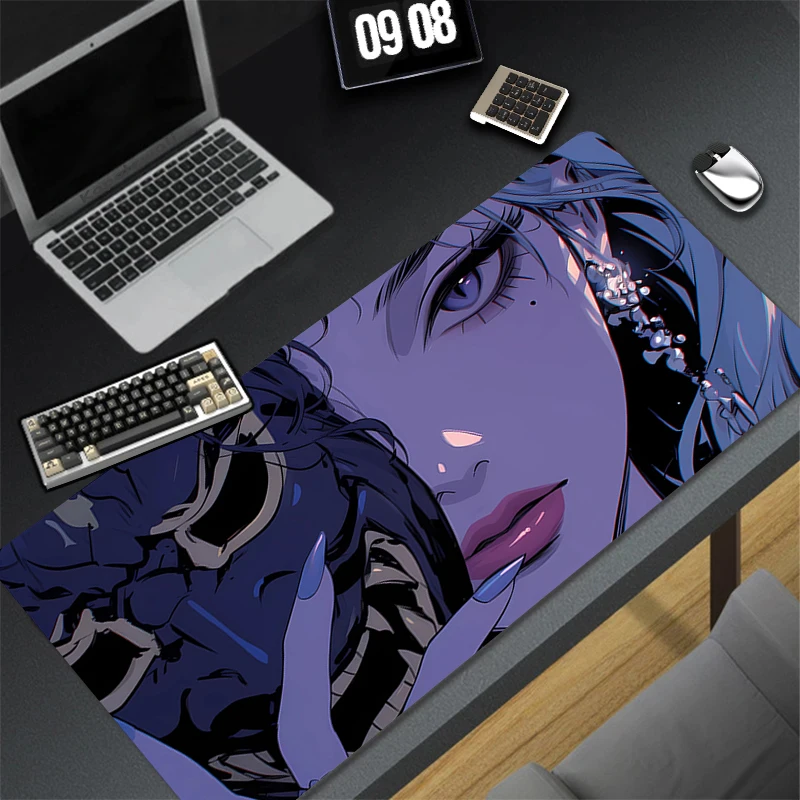 

Mousepad Computer New Mouse Pads Anime Keyboard Pad Devil Oni Mask Mouse Mat Gamer Soft Office PC Carpet Table Mat Desktop Mat