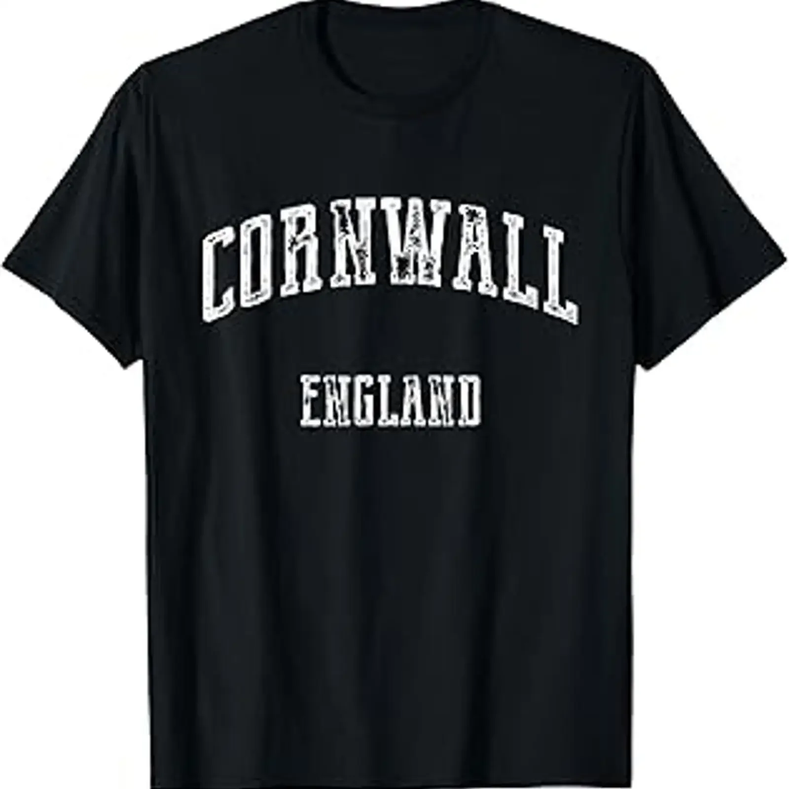 Cornwall England Vintage T Shirt vintage Washed Versatile Unisex Stylish Comfortable Slightly Top For Everyday Wear Casual