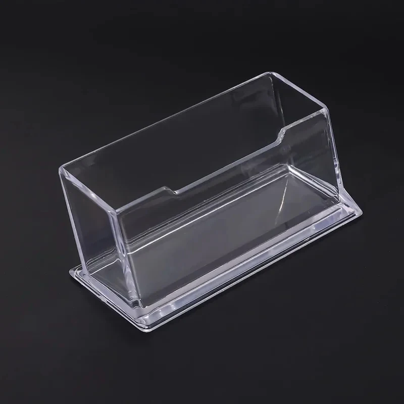 1-6Pcs Desk Business Card Storage Box Clear Acrylic Display Stand Large Capacity Photocards Card Holders For Home Office image 6