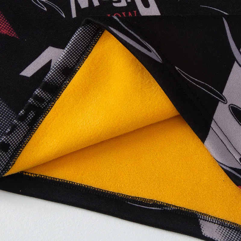 Herren Herbst-Winter Thermo-Unterwäsche-Set Goldenes Fleece Verdickte Europäische und US-Größen Modisch Bedruckte Lange Unterhosen Warme Basisschicht Oberteil – Detail 14