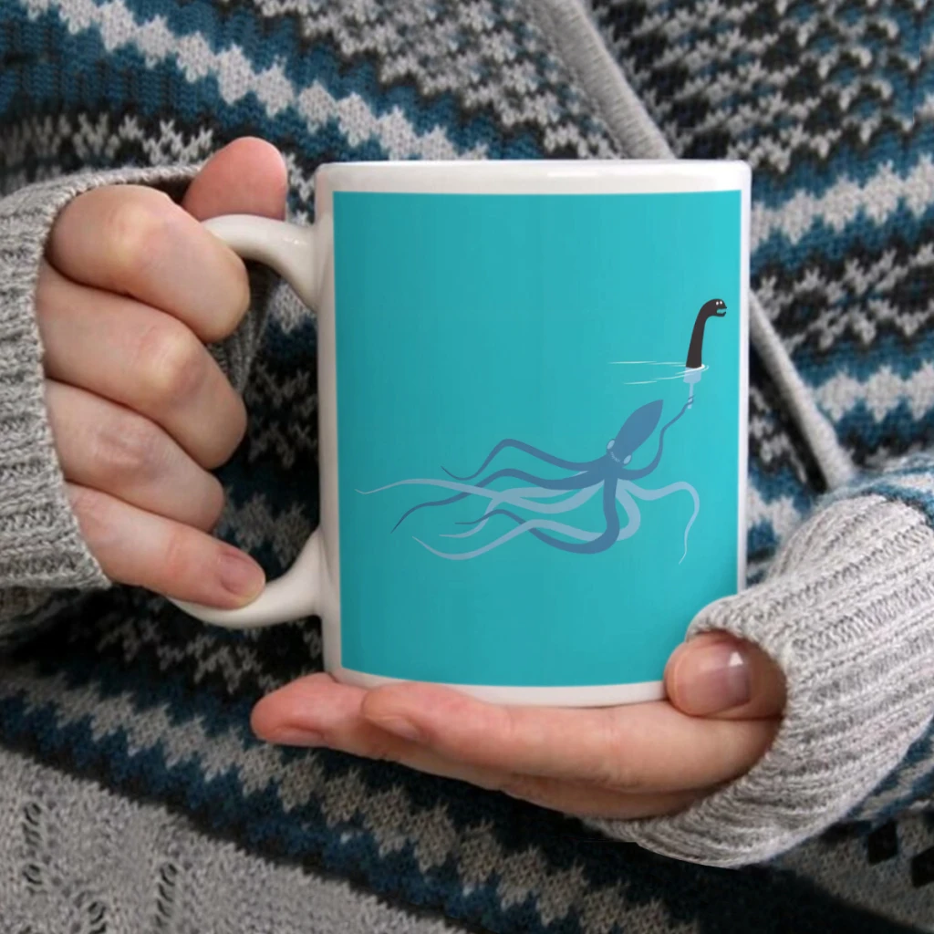 

Loch Ness ImposterCoffee Mug Tea Cup 11oz Coffee Cup Funny Birthday Ceramic Mug Personalized Cup