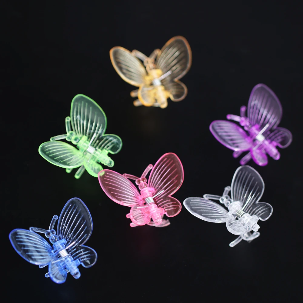 12-48PCS ogród 6 kolorów Butterfly Orchid klipy roślin zaciski do wsparcia kwiaty winorośli wspinaczka plastikowe ozdobne dekoracje