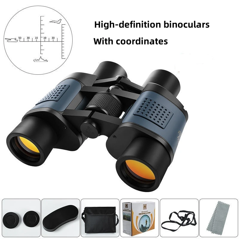 Camping Binoculars 80X80 Long Range 15000m HD High Power Telescope  Tourism Binoculars Long Range Powerful Binoculars Hunting