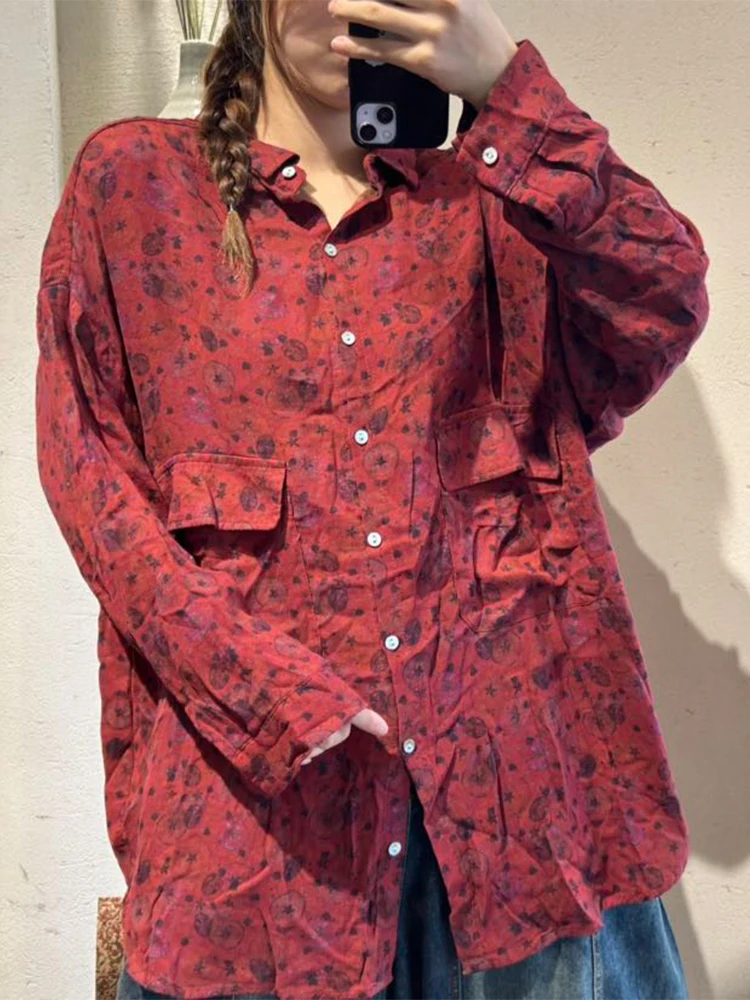 Amax LuluE 2026 Vintage clásico diseño chino Floral Tops señoras moda ocio camisas estampadas mujer primavera blusas elegantes