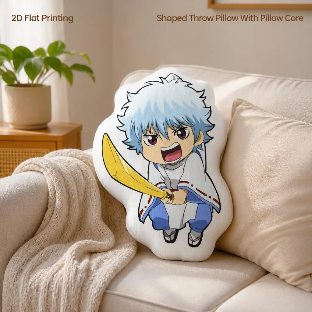 Cute Anime Gintama Cushion Irregular Stuffed Throw Pillow Home Decor Gift Sofa Bed
