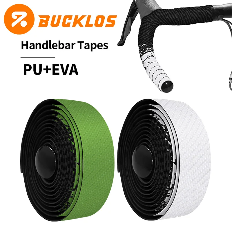 

Велосипедная лента BUCKLOS, губчатые ленты на руль велосипеда, противоскользящая лента на руль с заглушками, прочные ленты для шоссейного велосипеда