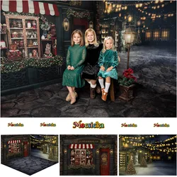 Retro Christmas Toy Store Photography Backdrop Xmas Room Kids Portrait Photocall Background Street Snow Photo Props Studio Booth