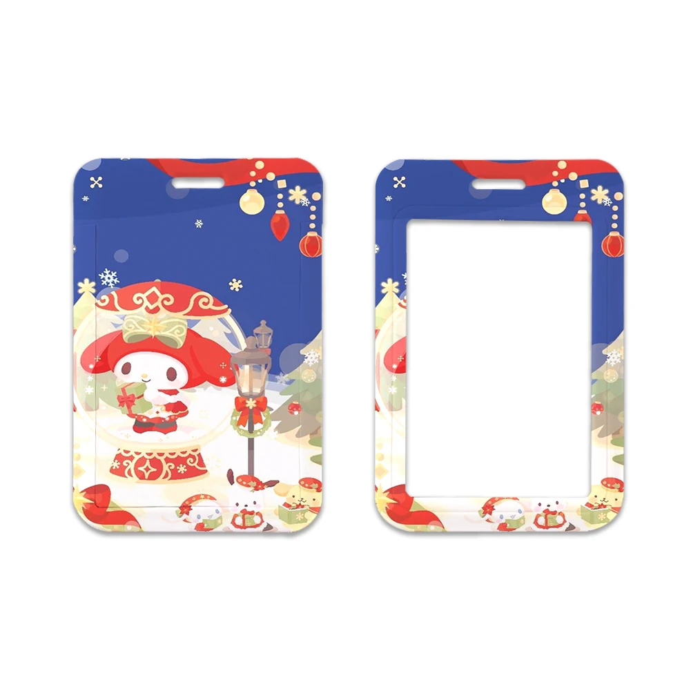 W Hello Kitty-Lanière pour carte de bureau, téléphone portable, porte-clés, cordon pour carte d'identité prédire, carte de bus, porte-badge