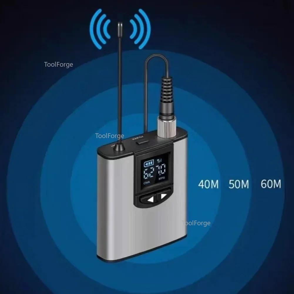 Professional Wireless Lavalier Microphone Portable Noise Reduction Audio Mic Interview Photography Camera Microphone