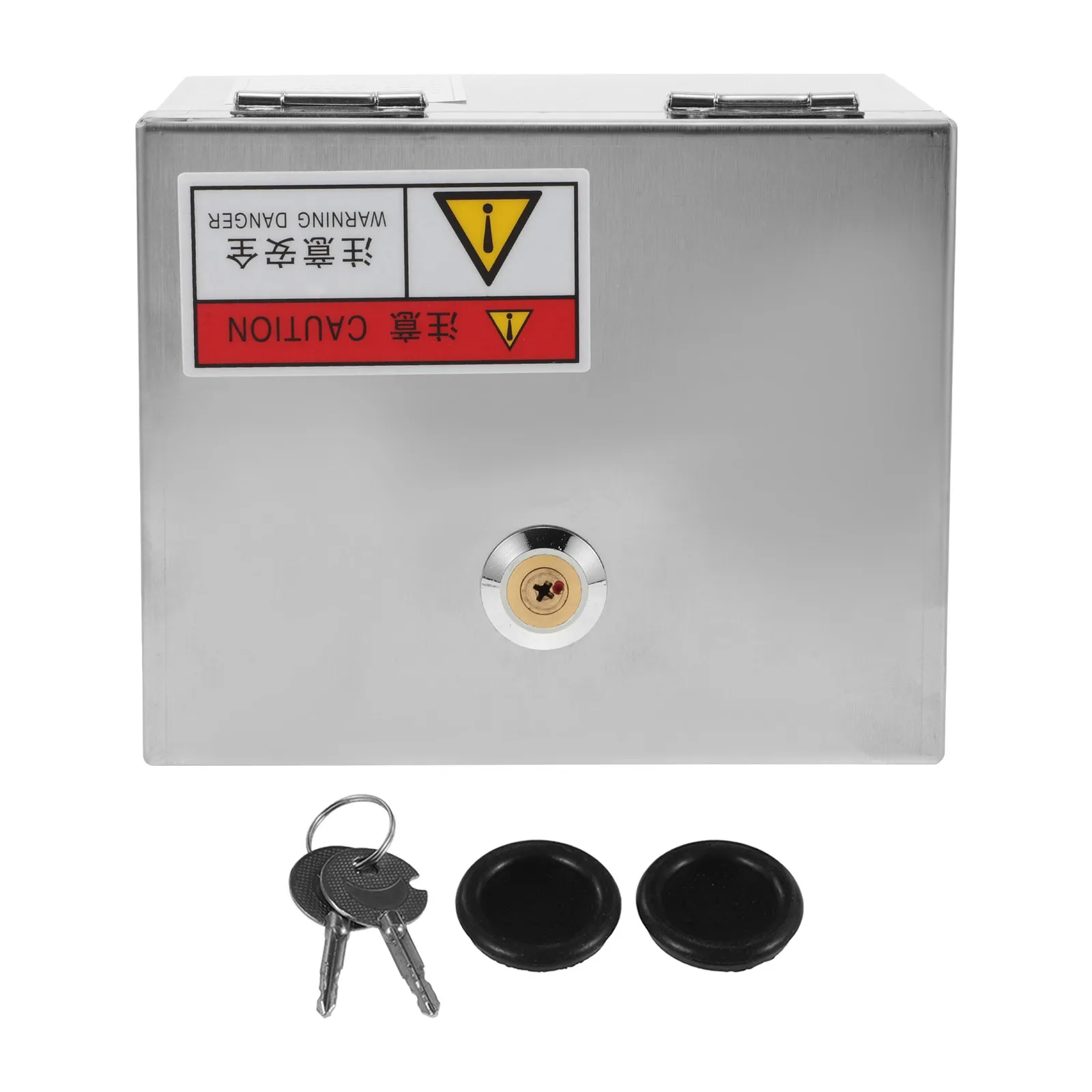 Stainless Steel Outdoor Electrical Box Socket Protective Enclosure Lock Safety Protection Outdoor Charging Station Metal Socket