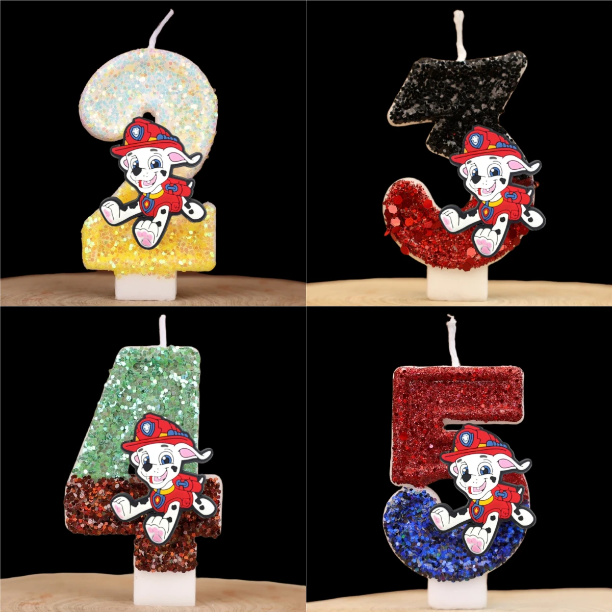 Paw Patrol Dog Candle Kids Birthday Cake Decoration Supplies Cute Cartoon Anime Figure Canine Party Accessories Supplies