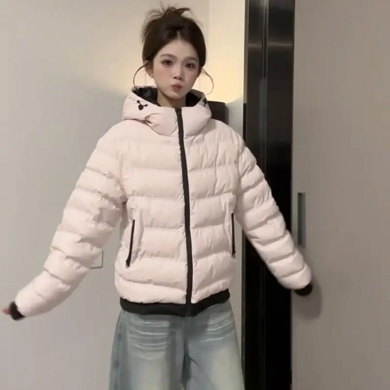 

Women's Padded Jacket Daily Wear New Down Cotton Winter Warm Cotton Thickened Small Commuter Versatile Coat Ladies Coat Hooded