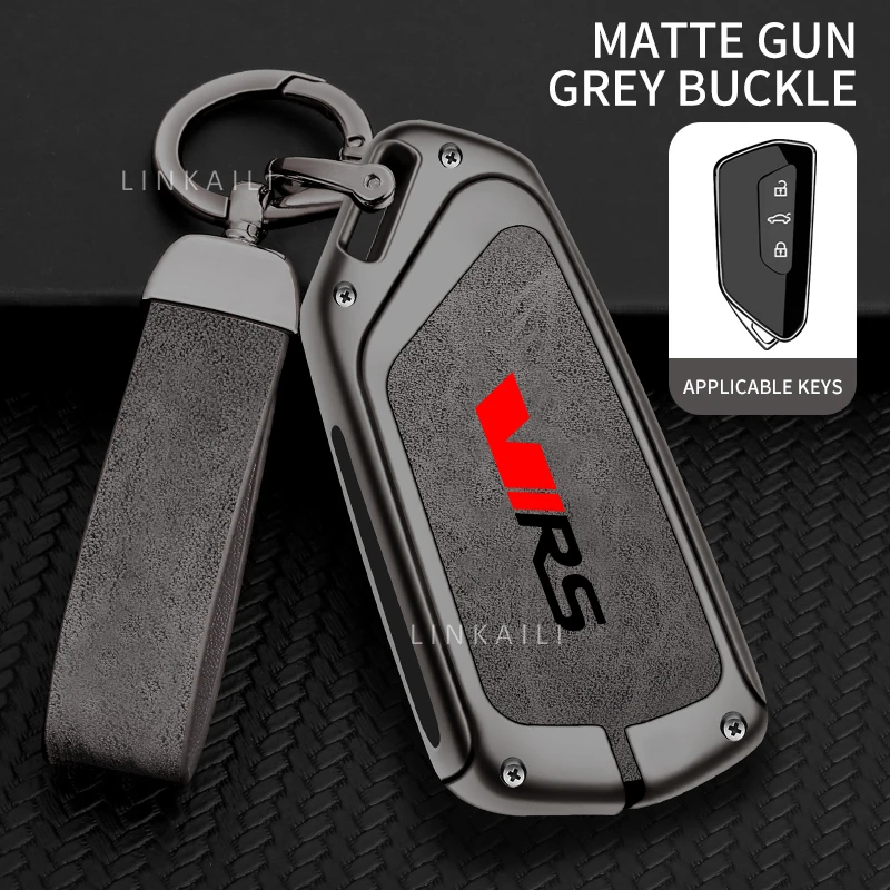 مناسبة لسكودا اوكتافيا سوبر VIRS حافظة مفاتيح السيارة 2025 2024 2023 2022 2021 الراقية سبائك الجلود حقيبة مفاتيح السيارة الملحقات #3