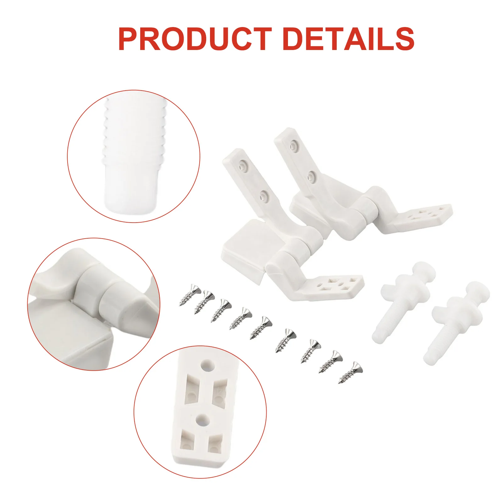 Bolts Hinges Plastic Widely Applicable Easy Install Overtighten Package Content Pair Product Name Specifications