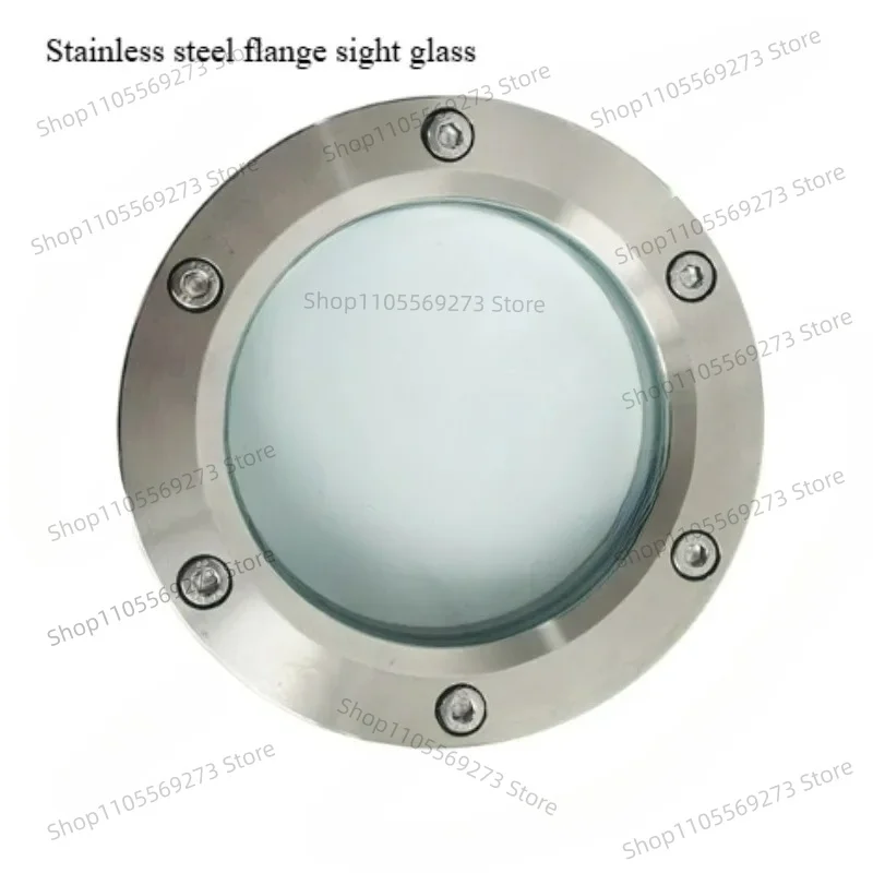 LH07 304 316L Stainless Steel Flange Sight Glass Inner Hexagonal Manhole Observation Window DN50 DN100 Fit For Sanitary Tank