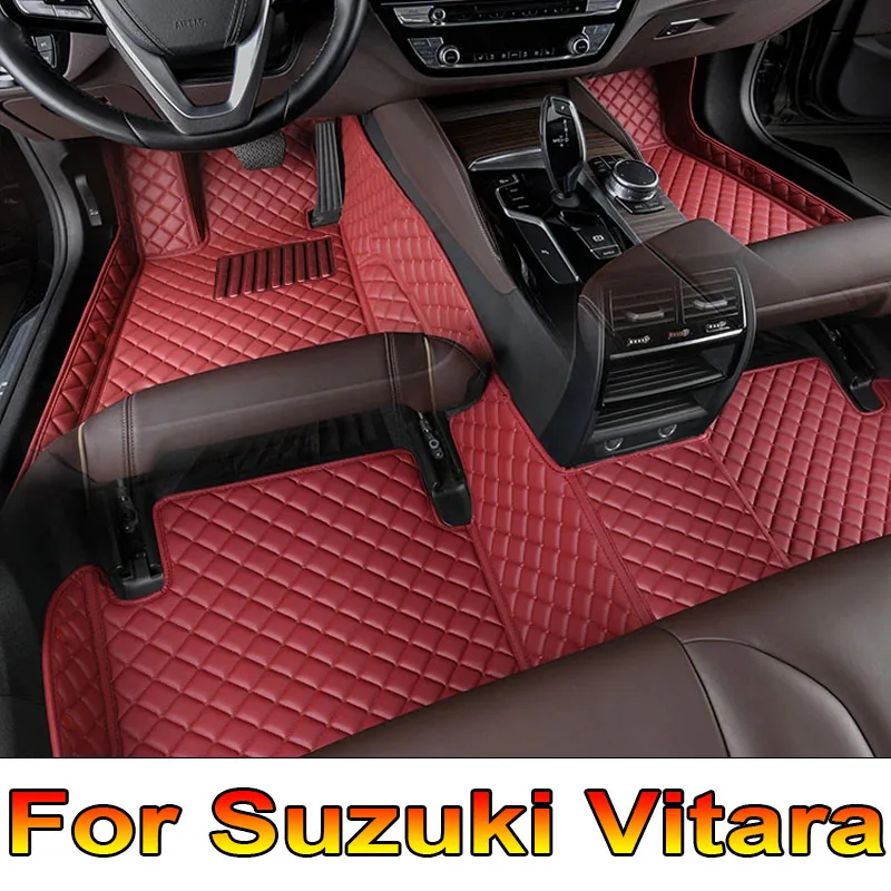 Car Floor Mats For Suzuki Vitara Escudo LY 2022 2021 2020 2019 2018 2017 2016 2015 Auto Interiors Accessories Foot Rugs Carpets