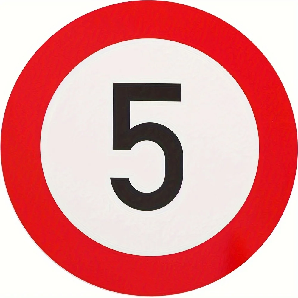 Aluminum Signs, Traffic Signs, Maximum Allowed Speed of 20 for Traffic Sign VZ, Various Speed Limit Reminders, Suitable for Road