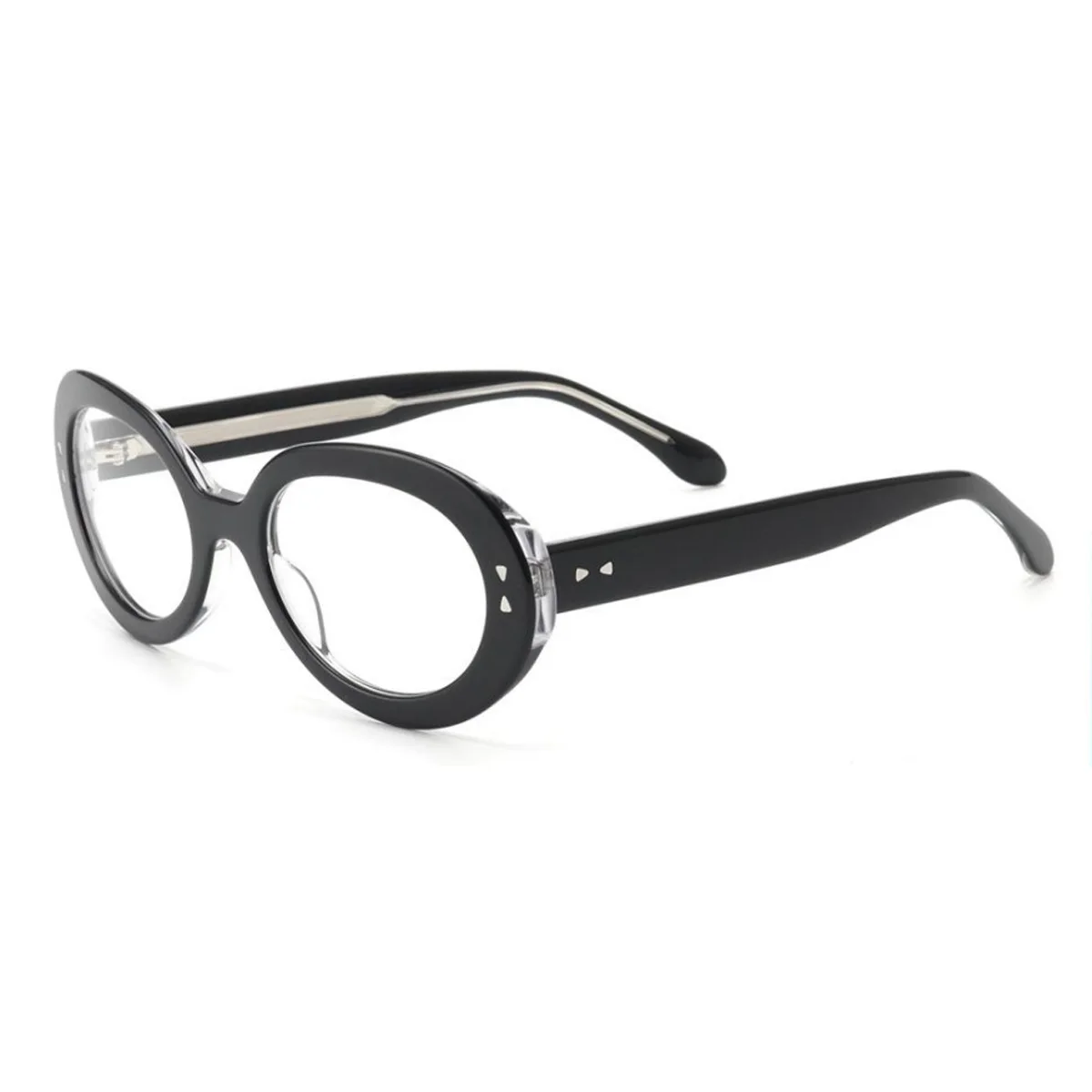 

Модные индивидуальные круглые ацетатные очки в оправе для женщин, очки по рецепту для близорукости, мужские оптические очки по рецепту на заказ