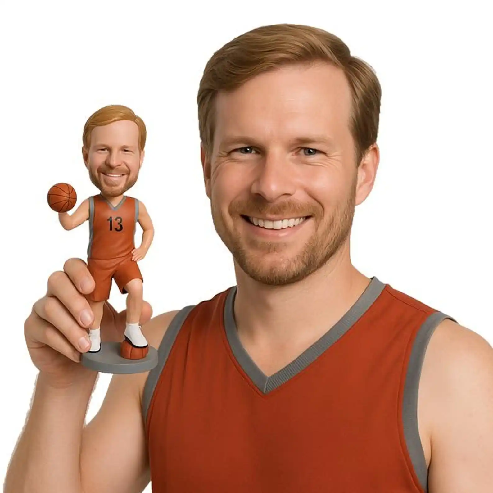Custom Bobblehead Basketball Player Super Star Dude, Basketball Custom Bobblehead, Sports Custom Bobblehead