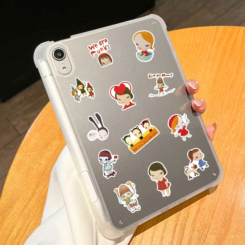 50PCS Japan Yoshitomo Nara Stickers for Car Luggage Laptop Skateboard Gift Journal Waterproof Sticker Wholesale Toy DIY Stickers
