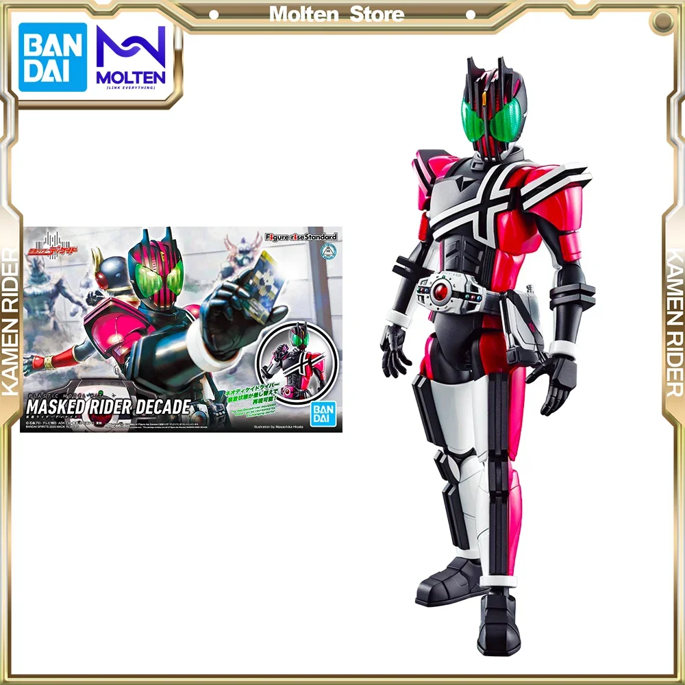 

Bandai Original Figure-Rise Standard Maske Kamen Rider Decade Ground Form Anime Action Figure Model Kit Assembly Collection Toys