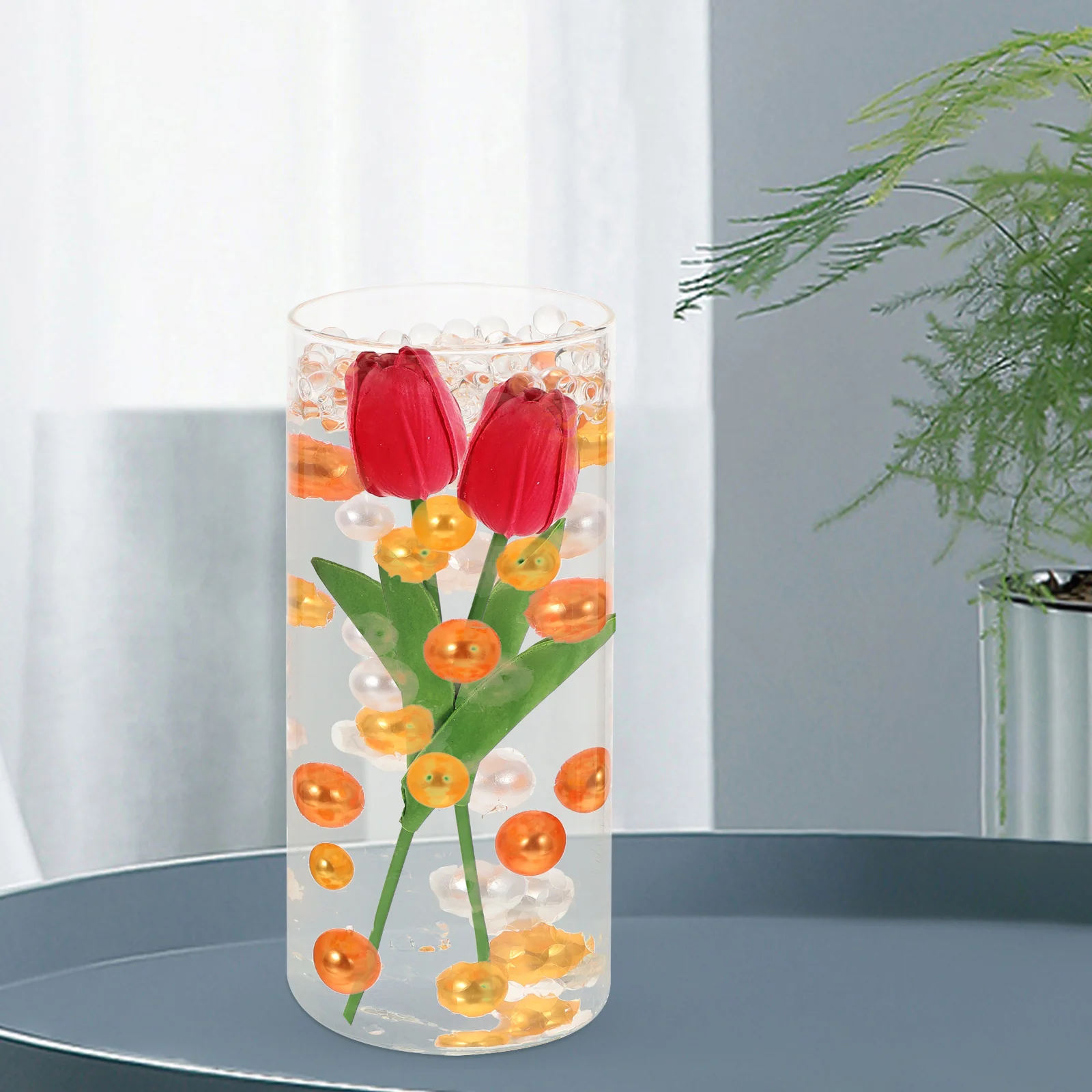 

12 Pcs Artificial Flowers Bouquet Realistic Tulips Decor DIY Pu Material Arrangement Spring Centerpieces Table Layout